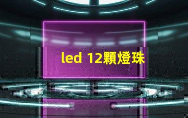 led 12顆燈珠